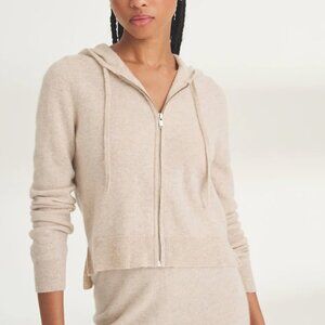 NAADAM Cashmere Zip up hoodie, Size S, Oatmeal